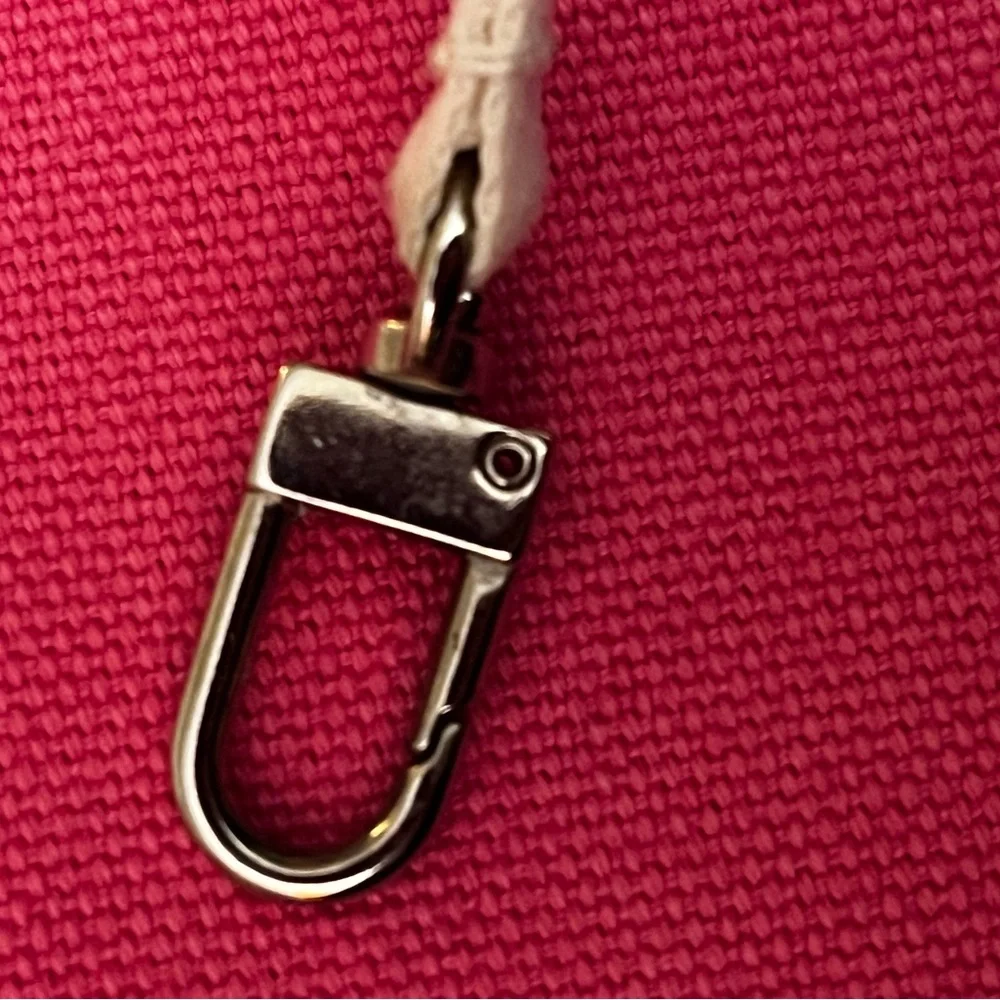 Lacoste Pink Canvas Clutch